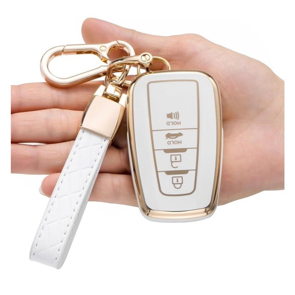 Key Fob Cover Keychain ToyotaRAV4 Camry Corolla Avalon C-HR Prius Highlander